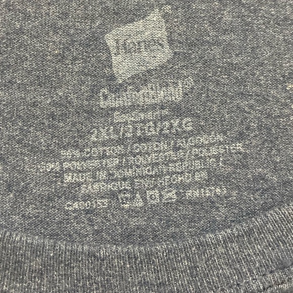 Disney 2XL Hanes Disney Parks Mikey mouse in Mikey silhouette blue heathered tee - Picture 5 of 6